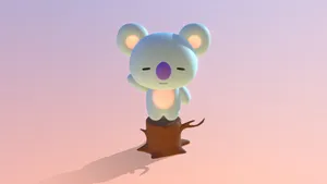Cute Koya Bt21 Wallpaper