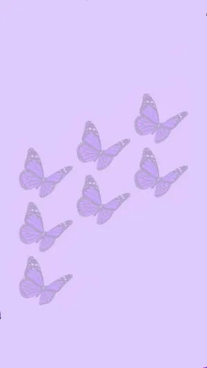 Cute Light Purple Butterflies Wallpaper