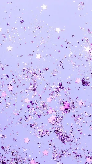 Cute Light Purple Confetti Mobile Wallpaper