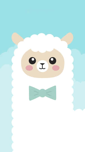 Cute Lock Screen Llama Wallpaper