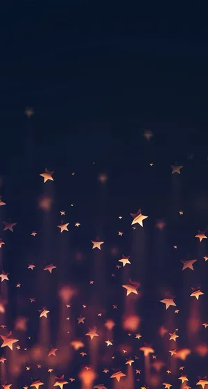 Cute Lock Screen Stars Black Background Wallpaper