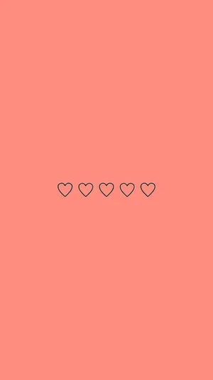 Cute Minimalist Love Sign With Heart Wallpaper