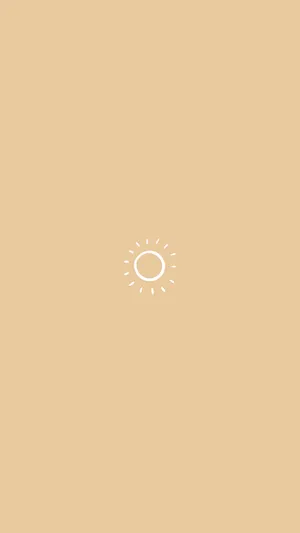 Cute Minimalist Sun Wallpaper