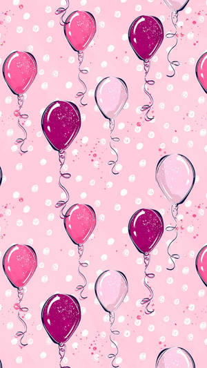 Cute Mobile Balloon Art Wallpaper