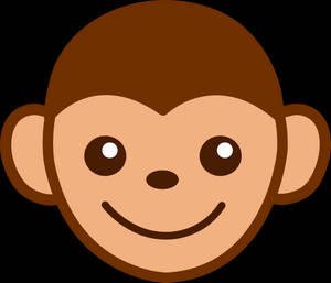 Cute Monkey Face Graphic Wallpaper