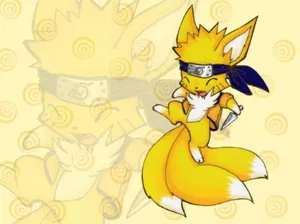 Cute Naruto Chibi Kyuubi Wallpaper