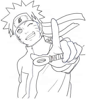 Cute Naruto White Wallpaper