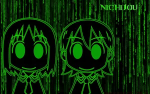 Cute Nichijou Matrix Wallpaper