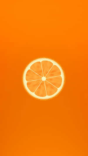 Cute Orange Slice Digital Art Wallpaper