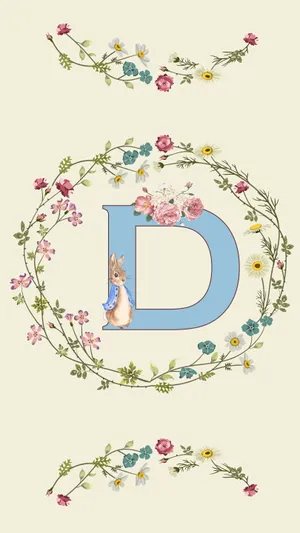 Cute Pastel Aesthetic Letter D Wallpaper