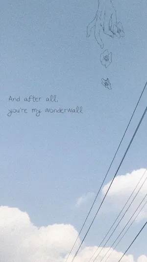 Cute Pastel Blue Aesthetic Sky And Clouds Wallpaper