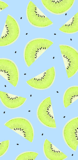 Cute Pastel Kiwis Wallpaper