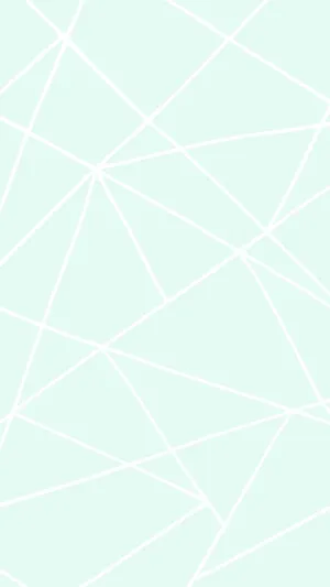 Cute Pastel Mint Lines Wallpaper