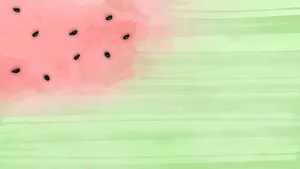 Cute Pastel Watermelon Wallpaper