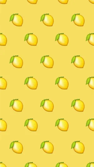Cute Pastel Yellow Aesthetic With Lemon Wallpaper