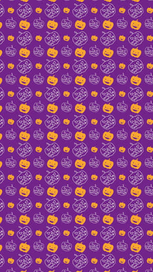 Cute Pumpkin Iphone Pattern Wallpaper