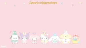 Cute Sanrio Character Giggling With Joy Wallpaper
