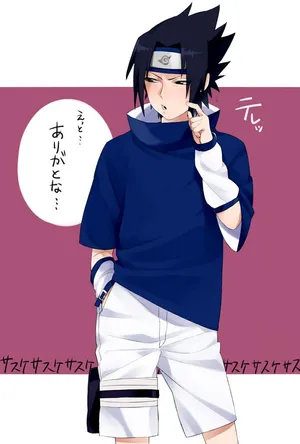 Cute Sasuke Taking A Break Wallpaper