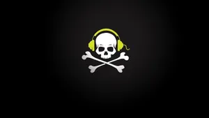 Cute Skeleton As A Dj Wallpaper