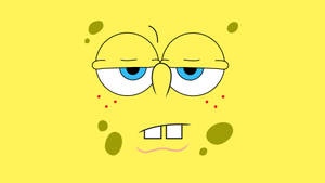 Cute Spongebob Squarepants Sarcastic Face Wallpaper