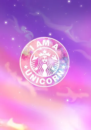Cute Starbucks Dreamy Logo Wallpaper