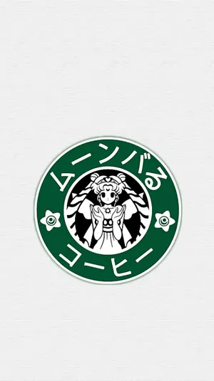 Cute Starbucks Logo Sailor Moon Version Wallpaper