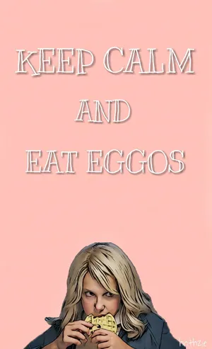 Cute Stranger Things Girl Eating Eggos Wallpaper