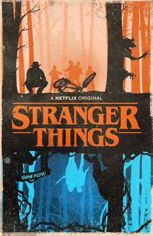 Cute Stranger Things Strange Forest Wallpaper