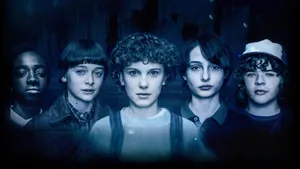 Cute Stranger Things Young Squad Wallpaper