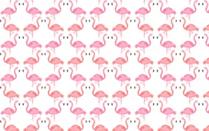 Cute Summer Desktop Pink Flamingos Wallpaper