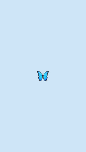 Cute Vsco Blue Butterfly Aesthetic Wallpaper
