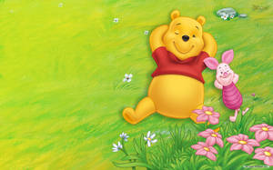 Cute Winnie The Pooh Iphone Display Wallpaper