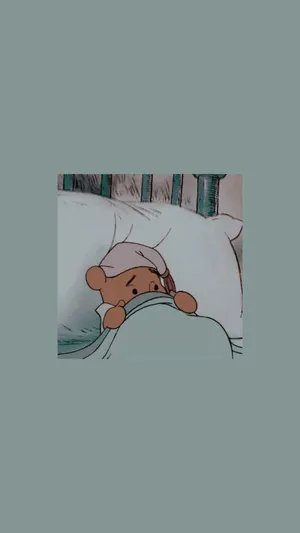 Cute Winnie The Pooh Iphone Pajamas Scared Wallpaper