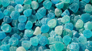 Cyan Candies Wallpaper