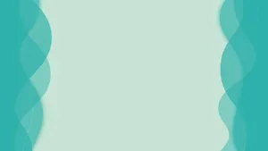 Cyan Curve Borders Wallpaper