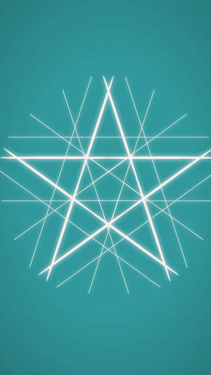 Cyan Star Lines Wallpaper