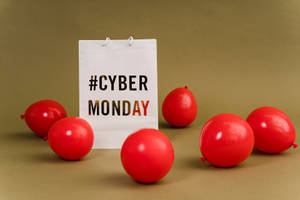 Cyber Monday Shopping Paper Bag Wallpaper