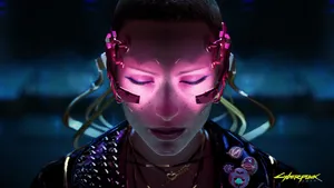 Cyberpunk 2560x1440 Closed Eyes Character Wallpaper