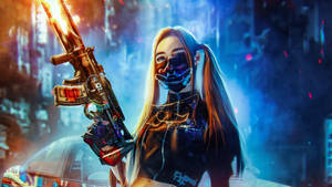 Cyberpunk Girl 1920 X 1080 Gaming Wallpaper