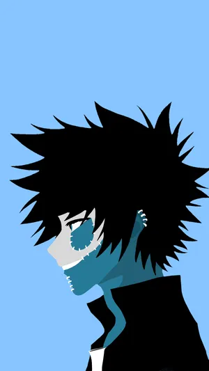 Dabi Side-view Blue Canvas Phone Wallpaper