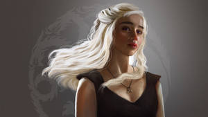 Daenerys Targaryen Sigil Fan Art Wallpaper