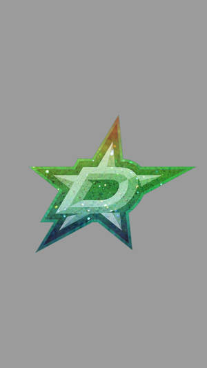 Dallas Stars Glitter Logo Wallpaper