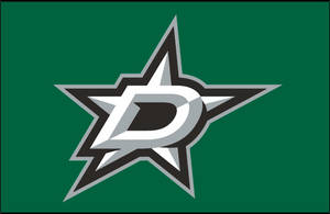Dallas Stars Letter And Star Logo Wallpaper