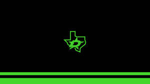 Dallas Stars Neon Green Logo Wallpaper