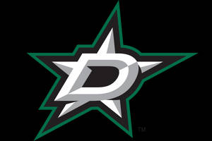 Dallas Stars White Black Green Logo Wallpaper