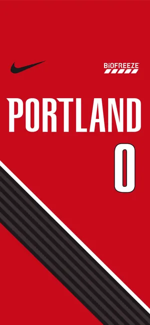 Damian Lillard Jersey Themed Edit Wallpaper