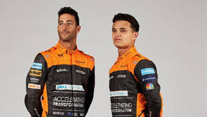 Daniel Ricciardo With Lando Norris Wallpaper