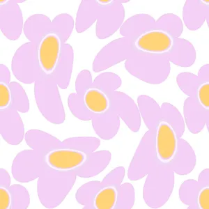 Danish Aesthetic Flower Cartoon Wallpaper