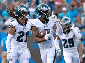 Darius Slay Andre Chachere Close Up Football Photography Wallpaper