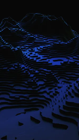 Dark 3d Topographic Map Wallpaper
